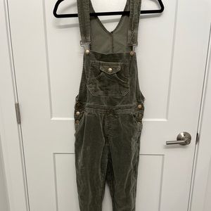 Green Corduroy Overalls